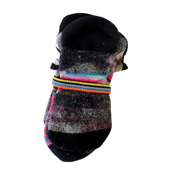 2- Smartwool Run Size Medium Targeted Cushion Brushed Print Low Ankle Socks Powe - Picture 3 of 8